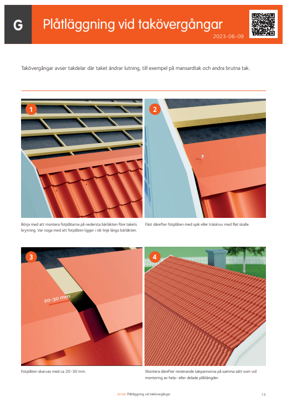 sheet metal installation at roof transitions