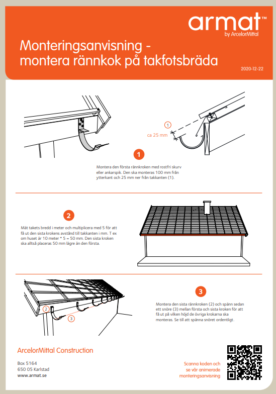 Mount on eaves board